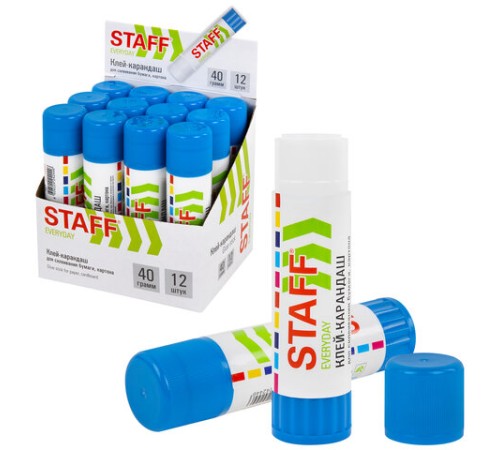 Клей-карандаш STAFF EVERYDAY, 40 г, 228665