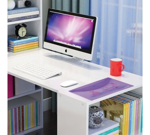 Папка-конверт с кнопкой ЮНЛАНДИЯ, А4, до 100 листов, прозрачная, фиолетовая, 0,18 мм, 228669