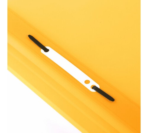 Скоросшиватель пластиковый BRAUBERG, А4, 130/180 мкм, желтый, 228671