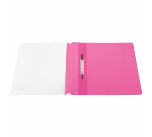 Скоросшиватель пластиковый BRAUBERG, А4, 130/180 мкм, розовый, 228672