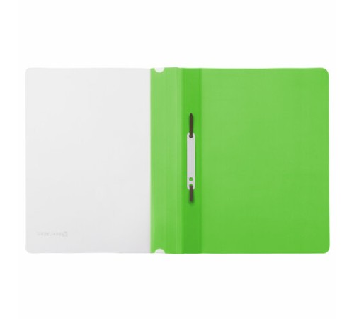 Скоросшиватель пластиковый BRAUBERG, А4, 130/180 мкм, салатовый, 228674