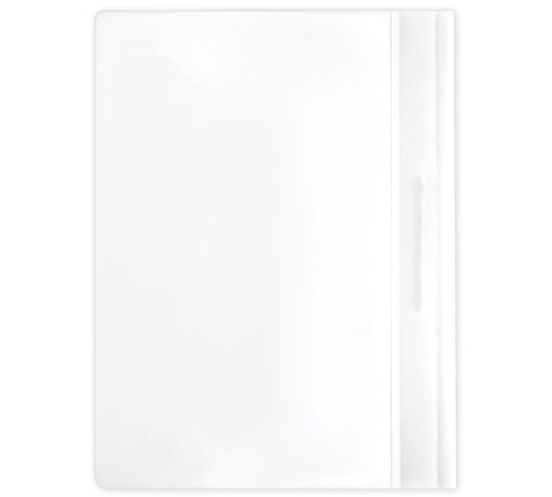 Скоросшиватель пластиковый BRAUBERG, А4, 130/180 мкм, белый, 228676