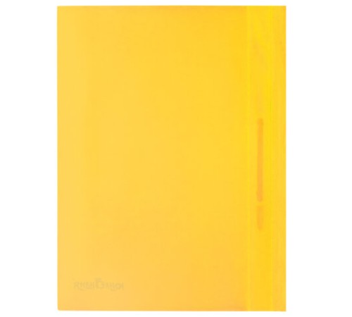 Скоросшиватель пластиковый ЮНЛАНДИЯ, А4, 130/180 мкм, желтый 228677