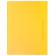 Скоросшиватель пластиковый ЮНЛАНДИЯ, А4, 130/180 мкм, желтый 228677