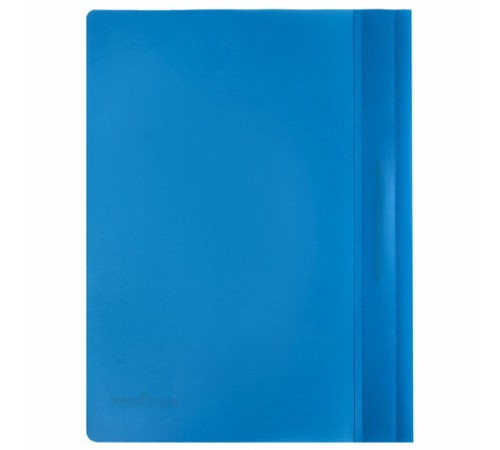 Скоросшиватель пластиковый ЮНЛАНДИЯ, А4, 130/180 мкм, голубой, 228678