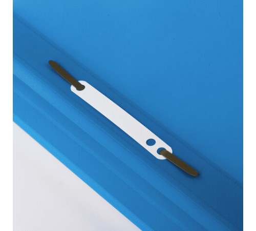 Скоросшиватель пластиковый ЮНЛАНДИЯ, А4, 130/180 мкм, голубой, 228678