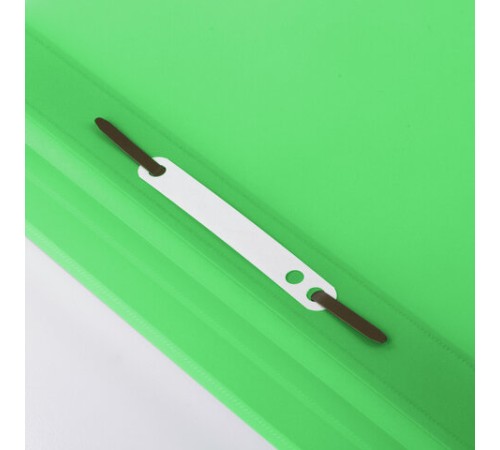 Скоросшиватель пластиковый ЮНЛАНДИЯ, А4, 130/180 мкм, салатовый, 228679