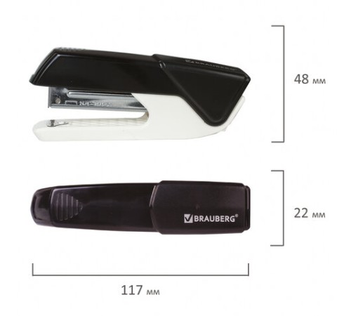 Степлер №24/6, 26/6 BRAUBERG 