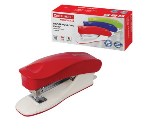 Степлер №24/6, 26/6 BRAUBERG 