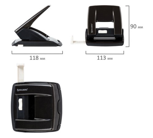 Дырокол металлический BRAUBERG 