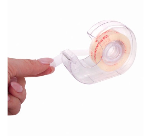 Клейкая лента канцелярская 19 мм х 33 м КРИСТАЛЬНАЯ, в диспенсере, BRAUBERG, 228760