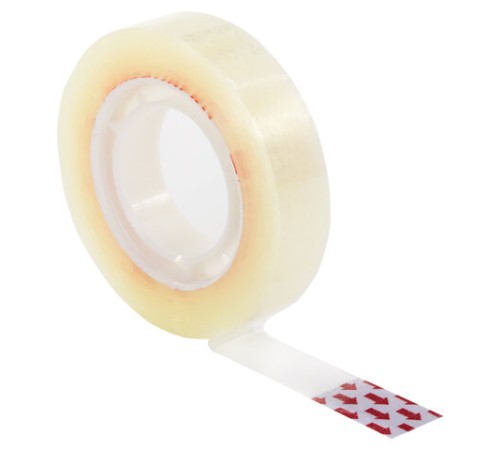 Клейкие ленты 12 мм х 33 м канцелярские BRAUBERG, КОМПЛЕКТ 4 шт., прозрачные, гарантированная длина, 228761