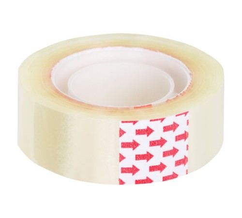 Клейкие ленты 19 мм х 33 м канцелярские BRAUBERG, КОМПЛЕКТ 4 шт., прозрачные, гарантированная длина, 228762