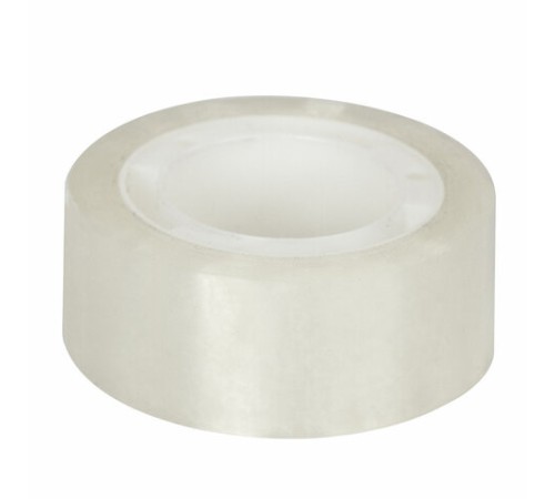 Клейкие ленты 19 мм х 20 м канцелярские STAFF Basic, комплект 8 шт., прозрачные, гарантированная длина, 228763