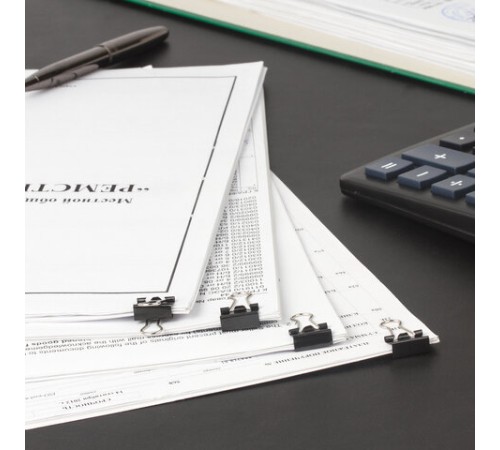 Зажимы для бумаг STAFF 