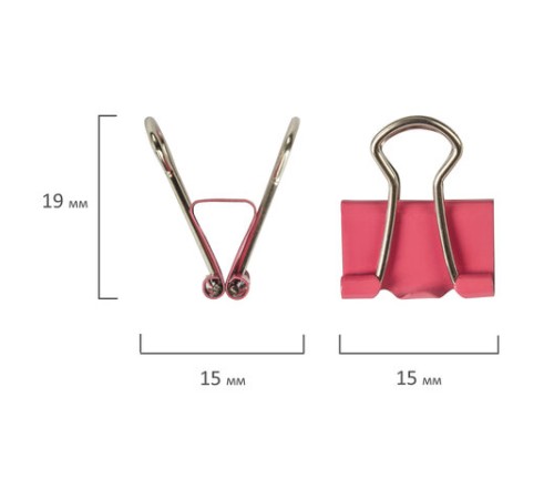 Зажимы для бумаг STAFF 