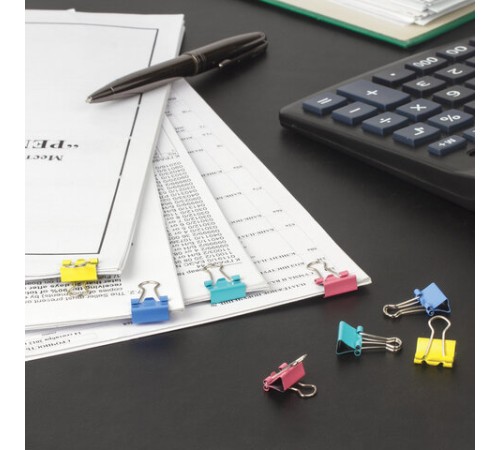 Зажимы для бумаг STAFF 