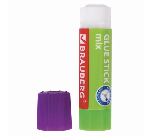 Клей-карандаш BRAUBERG MIX, 9 г, PVP основа, 229071