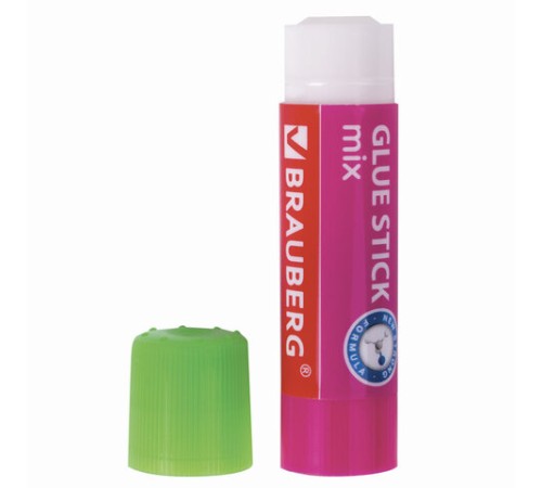 Клей-карандаш BRAUBERG MIX, 9 г, PVP основа, 229071