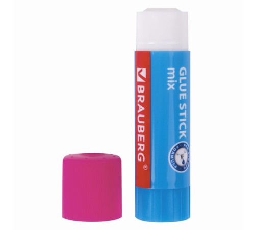 Клей-карандаш BRAUBERG MIX, 15 г, PVP основа, 229072