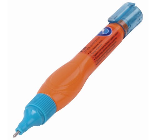 Ручка-корректор BRAUBERG MIX, 9 мл, металлический наконечник, ассорти, 229075