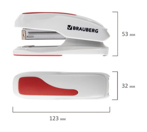 Степлер №24/6, 26/6 BRAUBERG 