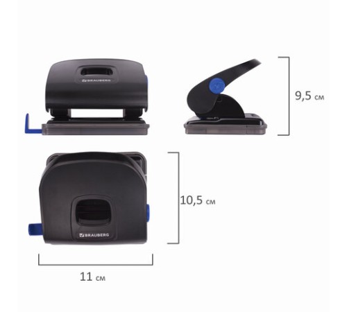 Дырокол металлический BRAUBERG 