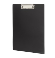Доска-планшет STAFF с прижимом А4 (315х235 мм), пластик, 1 мм, черная, 229223