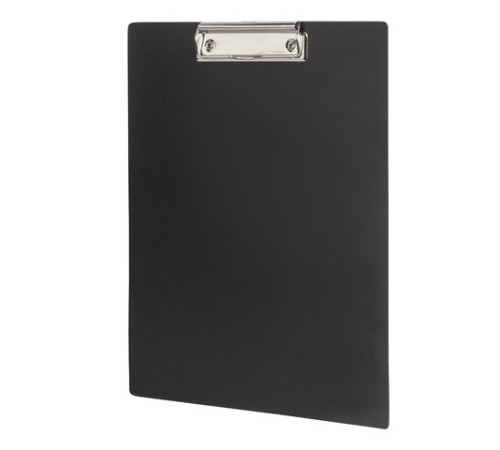 Доска-планшет STAFF с прижимом А4 (315х235 мм), пластик, 1 мм, черная, 229223