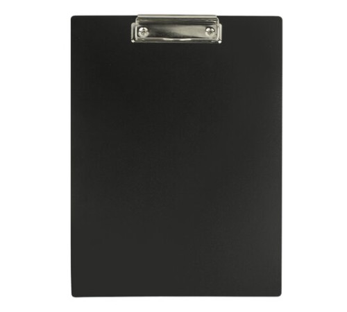 Доска-планшет STAFF с прижимом А4 (315х235 мм), пластик, 1 мм, черная, 229223