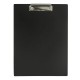 Доска-планшет STAFF с прижимом А4 (315х235 мм), пластик, 1 мм, черная, 229223