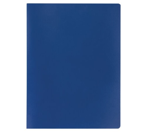 Папка с металлическим скоросшивателем STAFF, синяя, до 100 листов, 0,5 мм, 229224