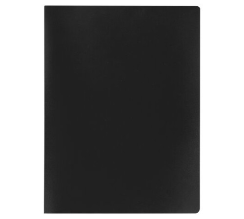 Папка с металлическим скоросшивателем STAFF, черная, до 100 листов, 0,5 мм, 229225