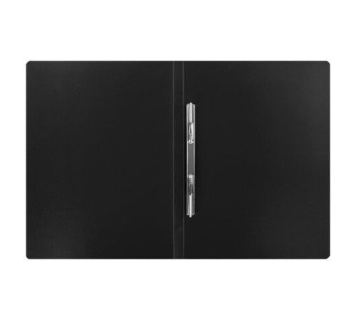 Папка с металлическим скоросшивателем STAFF, черная, до 100 листов, 0,5 мм, 229225