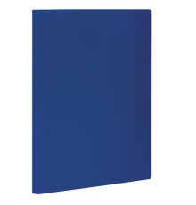 Папка с боковым металлическим прижимом STAFF, синяя, до 100 листов, 0,5 мм, 229232