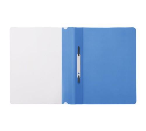 Скоросшиватель пластиковый STAFF, А4, 100/120 мкм, голубой, 229236