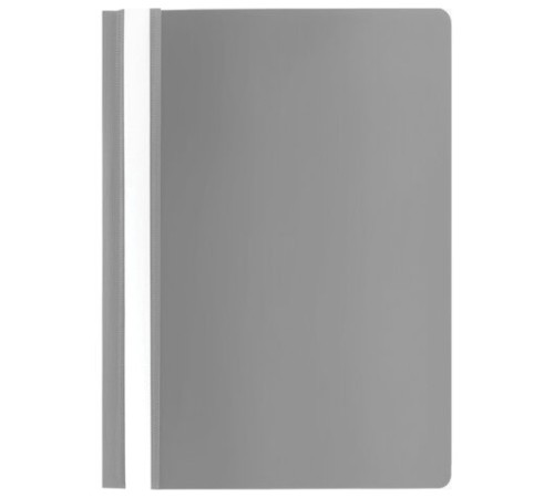 Скоросшиватель пластиковый STAFF, А4, 100/120 мкм, серый, 229238