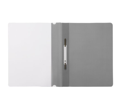 Скоросшиватель пластиковый STAFF, А4, 100/120 мкм, серый, 229238