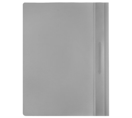 Скоросшиватель пластиковый STAFF, А4, 100/120 мкм, серый, 229238