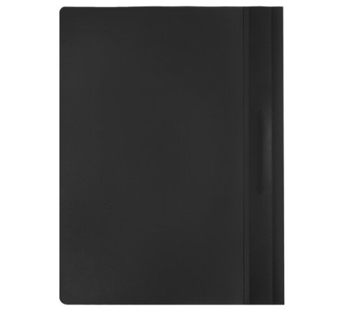 Скоросшиватель пластиковый STAFF, А4, 100/120 мкм, черный, 229239