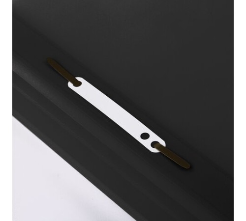 Скоросшиватель пластиковый STAFF, А4, 100/120 мкм, черный, 229239