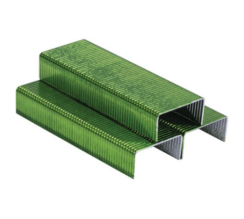 Скобы для степлера цветные №24/6, 1000 штук, BRAUBERG 