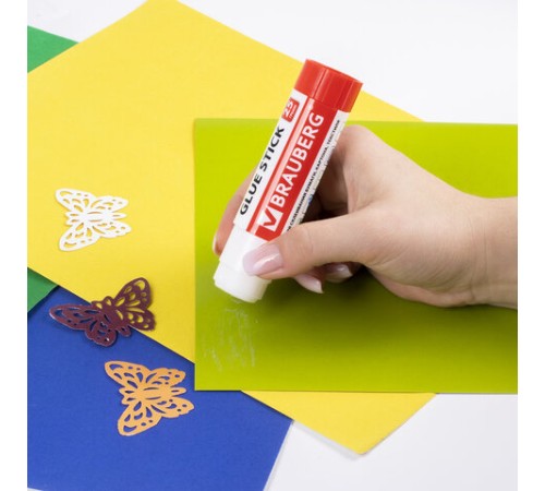 Клей-карандаш 25 г ВЫГОДНАЯ УПАКОВКА, КОМПЛЕКТ 12 штук, BRAUBERG, 229470