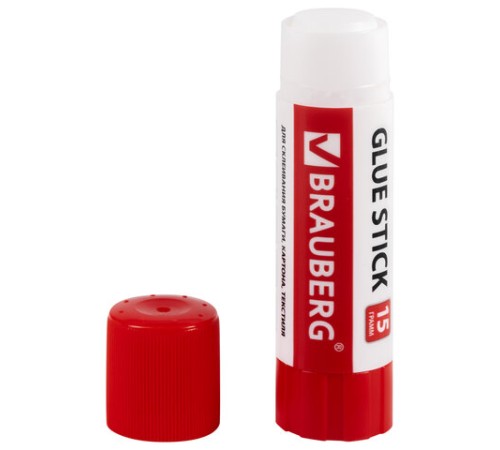 Клей-карандаш 15 г ВЫГОДНАЯ УПАКОВКА BRAUBERG, 4 штуки на блистере, 229471