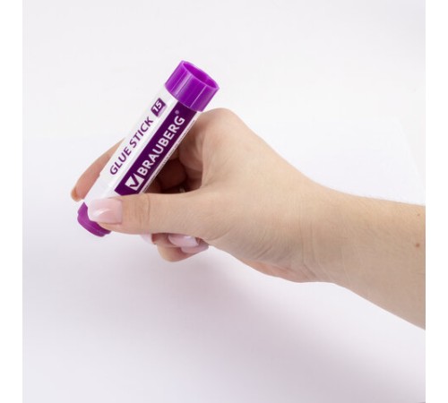 Клей-карандаш обесцвечивающийся BRAUBERG 15 г, 3 штуки на блистере, 229473