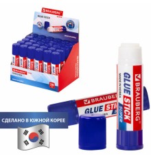 Клей-карандаш BRAUBERG SUPER, 8 г, ЮЖНАЯ КОРЕЯ, 229540