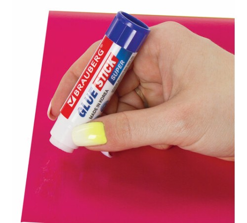 Клей-карандаш BRAUBERG SUPER, 8 г, ЮЖНАЯ КОРЕЯ, 229540