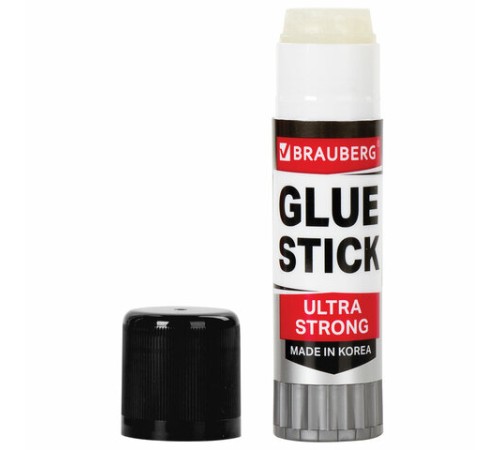 Клей-карандаш BRAUBERG ULTRA STRONG, УСИЛЕННАЯ ФОРМУЛА, 36 г, ЮЖНАЯ КОРЕЯ, 229546