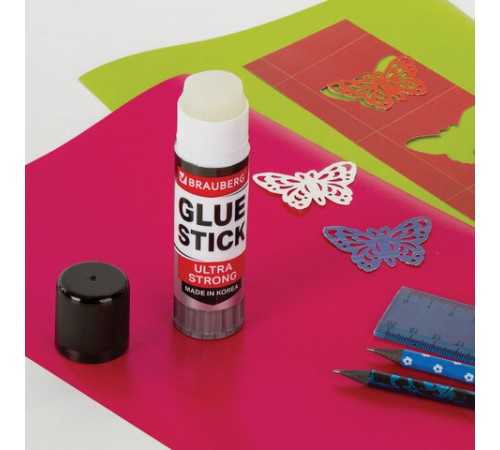 Клей-карандаш BRAUBERG ULTRA STRONG, УСИЛЕННАЯ ФОРМУЛА, 36 г, ЮЖНАЯ КОРЕЯ, 229546