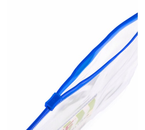 Папка-конверт на молнии А4 (335х238 мм), карман для визиток, прозрачная, 0,12 мм, STAFF, 229547